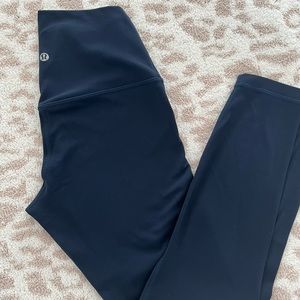 Lululemon Align high rise 25” legging pants sz 6 navy